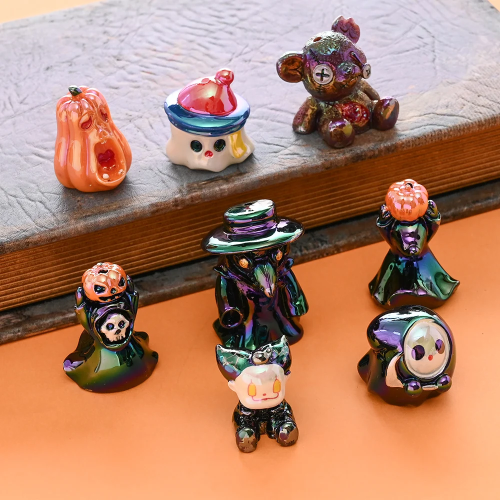 Костюм из трех предметов из смоляных бусин на Хэллоуин, ужасающий тыквенный череп, призрак, смешанные бусины, браслет «сделай сам», брелок, предметы ручной работы
Костюм из трех предметов из смоляных бусин на Хэллоуин, ужасающий тыквенный череп, призрак, смешанные бусины, браслет «сделай сам», брелок, предметы ручной работы