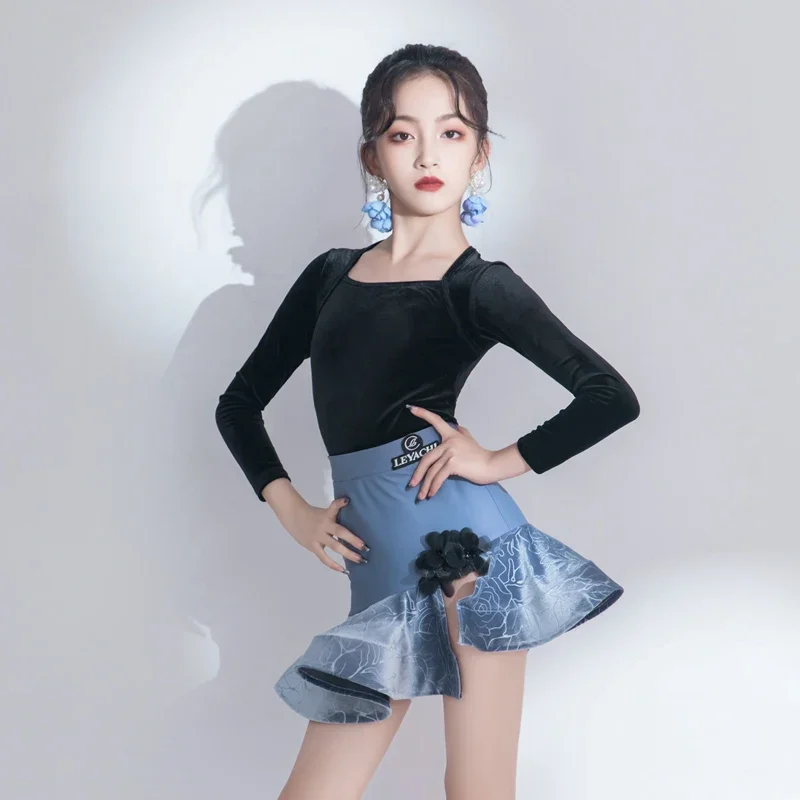 Rumba Samba Tango Ballroom Latin Dance Costume Girls Latin Practice Clothes Children's Stage Dance Wear Performance Clothing
Rumba Samba Tango Ballroom Latin Dance Costume Girls Latin Practice Clothes Children's Stage Dance Wear Performance Clothing