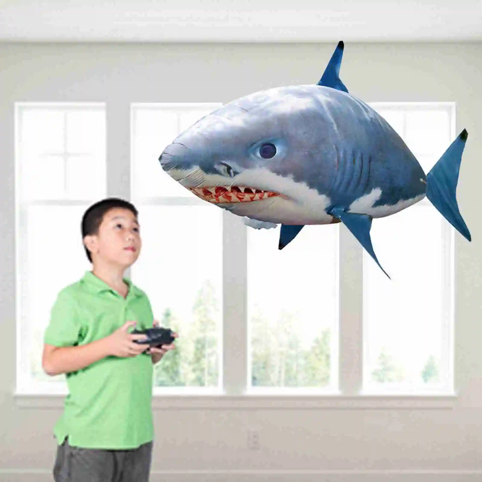 D5 Pet Cat Toys Remote Control Toy Flying Shark Inflated RC Inflatable Balloon Cat Dog Toy Kids Gift Accessories (Blue Shark)
D5 Pet Cat Toys Remote Control Toy Flying Shark Inflated RC Inflatable Balloon Cat Dog Toy Kids Gift Accessories (Blue Shark)