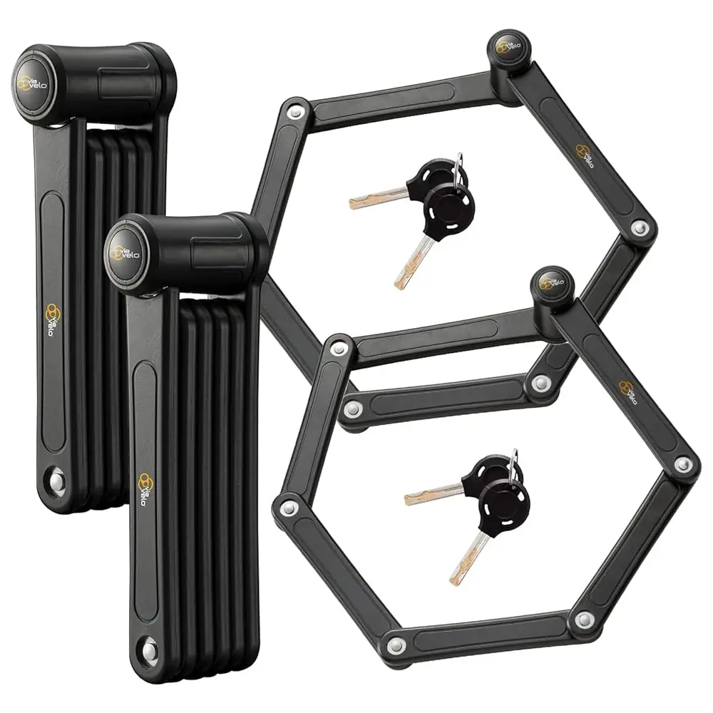 Free Shipping 2 Folding Bike Lock Set | Same Key System 4 Keyed Alike Keys, Heavy Duty Hard Steel, Lightweight, Bike Lock for El
Free Shipping 2 Folding Bike Lock Set | Same Key System 4 Keyed Alike Keys, Heavy Duty Hard Steel, Lightweight, Bike Lock for El