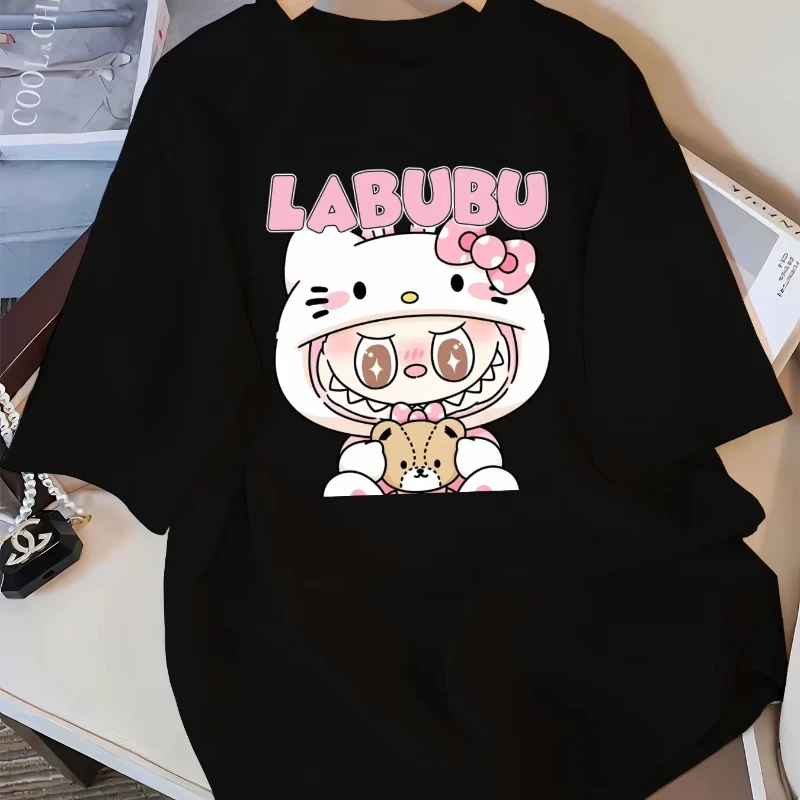 Повседневная футболка с мультяшным принтом Labubu, полиэстер, хлопок, топ с круглым вырезом и короткими рукавами на весну, лето, осень, футболка для взрослых, футболки большого размера
Повседневная футболка с мультяшным принтом Labubu, полиэстер, хлопок, топ с круглым вырезом и короткими рукавами на весну, лето, осень, футболка для взрослых, футболки большого размера