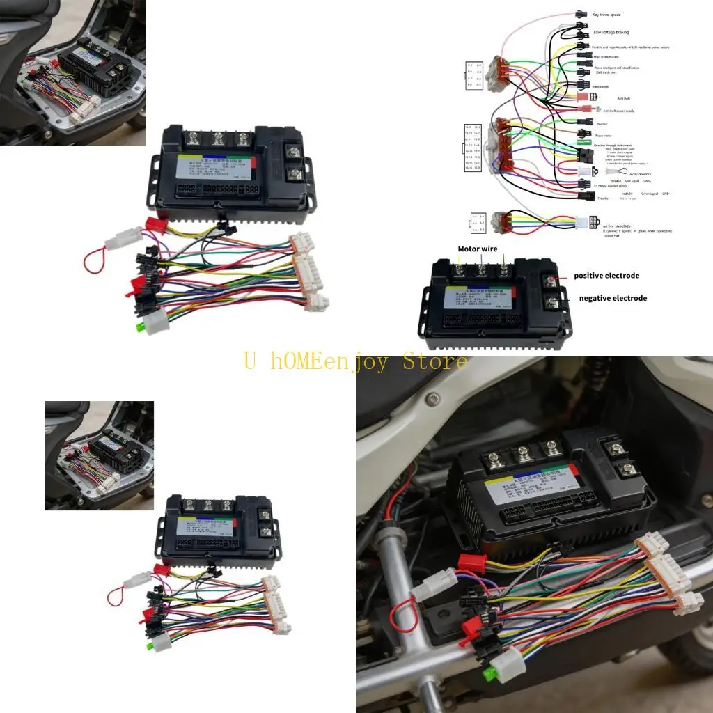 B0KF Sine Waves Motor Controller 1500W To 2000W With Automatic Phase Adjustment For 48V 60V 72V E-Bikes
B0KF Sine Waves Motor Controller 1500W To 2000W With Automatic Phase Adjustment For 48V 60V 72V E-Bikes