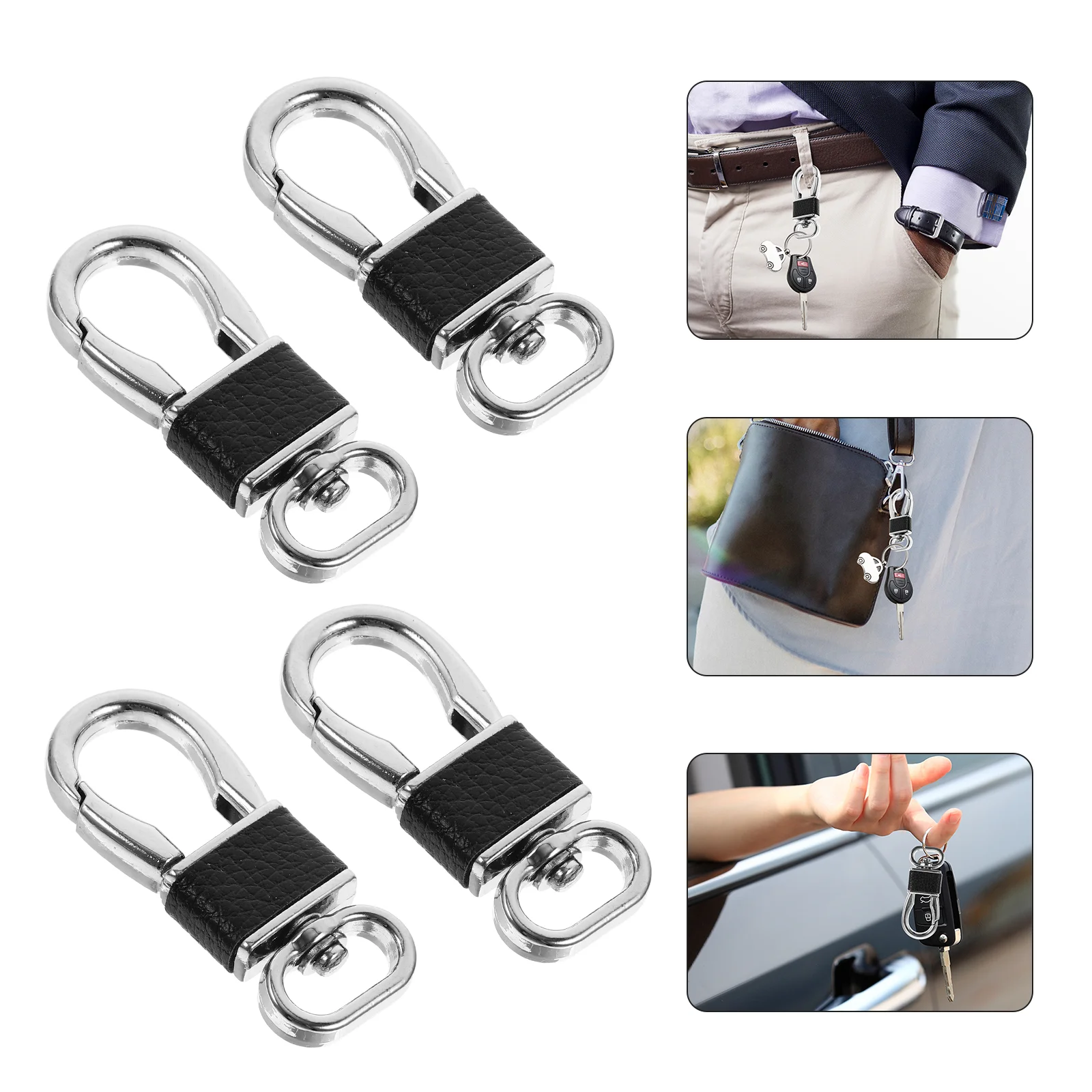 4 Pcs Metal Carabiner Keychain for Belt Heavy Daily Use Ring Holders Zinc Alloy Clip Hooks
4 Pcs Metal Carabiner Keychain for Belt Heavy Daily Use Ring Holders Zinc Alloy Clip Hooks