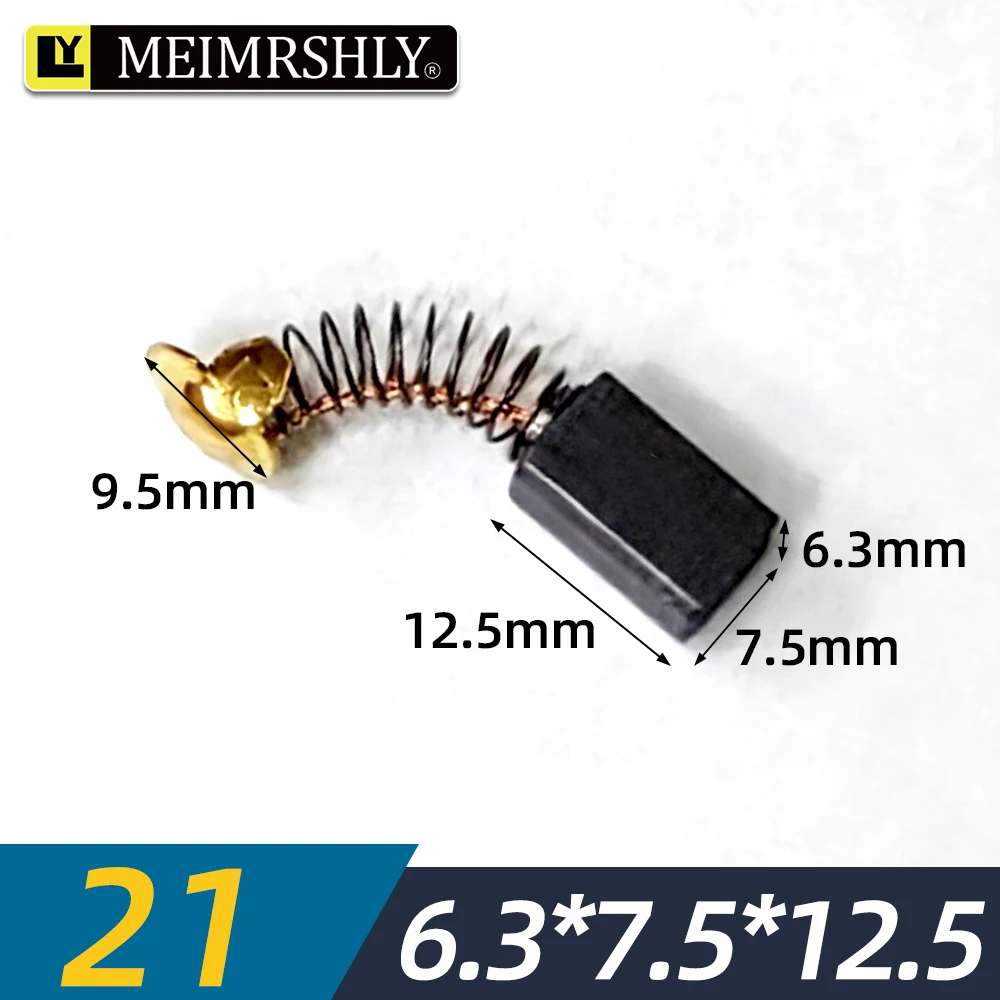 50Pcs for The Maintenance of Carbon Brush Motors 6.3*7.5*12.5 MEIMRSHLY Electric Motor Carbon Brushes Suitable
50Pcs for The Maintenance of Carbon Brush Motors 6.3*7.5*12.5 MEIMRSHLY Electric Motor Carbon Brushes Suitable
