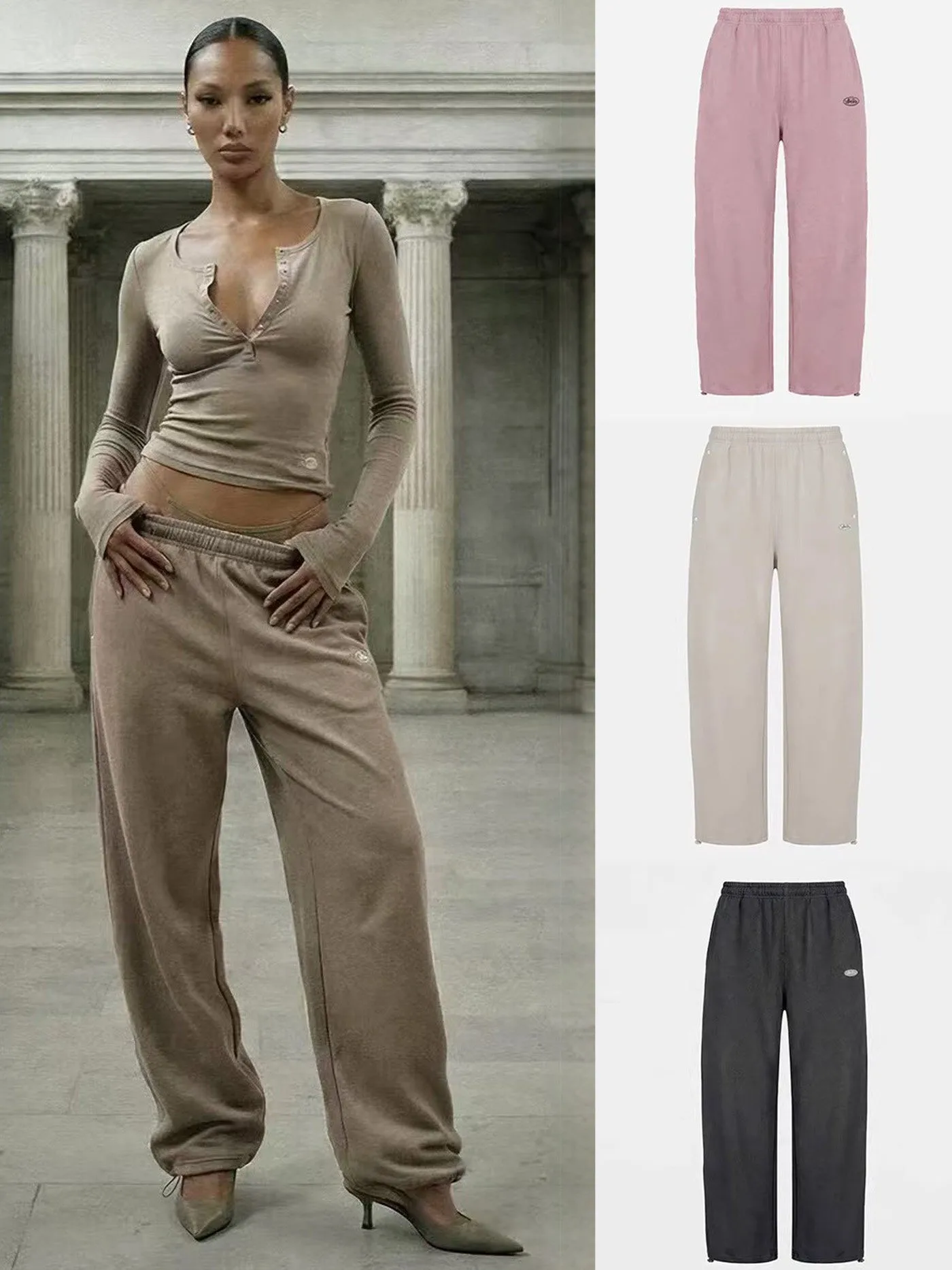 American Style Spicy Girl Casual Pants Women Slimming Wide Leg Loose Sports Long Straight Leg Trousers
American Style Spicy Girl Casual Pants Women Slimming Wide Leg Loose Sports Long Straight Leg Trousers