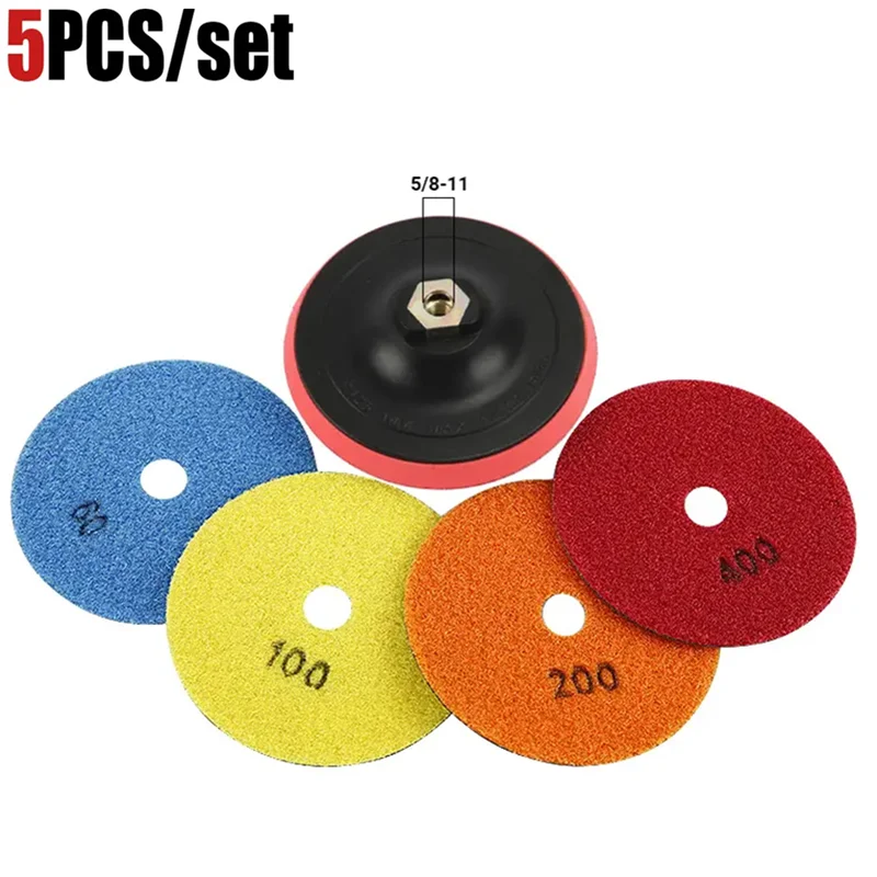 Hot Sale 5PCS 4-Inch Electroplated Diamond Polishing Pad Set with 5/8-11 Thread 60/100/200/400 Grit Grinding Discs for Marble Granite Tile Glass Stone Edge Trimming & Chamfering Wet/Dry Polishing for Angle Grinder
Hot Sale 5PCS 4-Inch Electroplated Diamond Polishing Pad Set with 5/8-11 Thread 60/100/200/400 Grit Grinding Discs for Marble Granite Tile Glass Stone Edge Trimming & Chamfering Wet/Dry Polishing for Angle Grinder