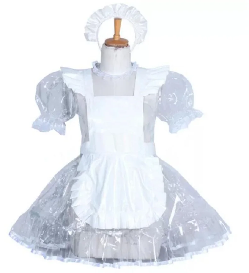 French Cosplay Adult Sexy Cross Dressing Sissy Lockable Transparent PVC Dress White Apron CD / TV Maid Custom
French Cosplay Adult Sexy Cross Dressing Sissy Lockable Transparent PVC Dress White Apron CD / TV Maid Custom