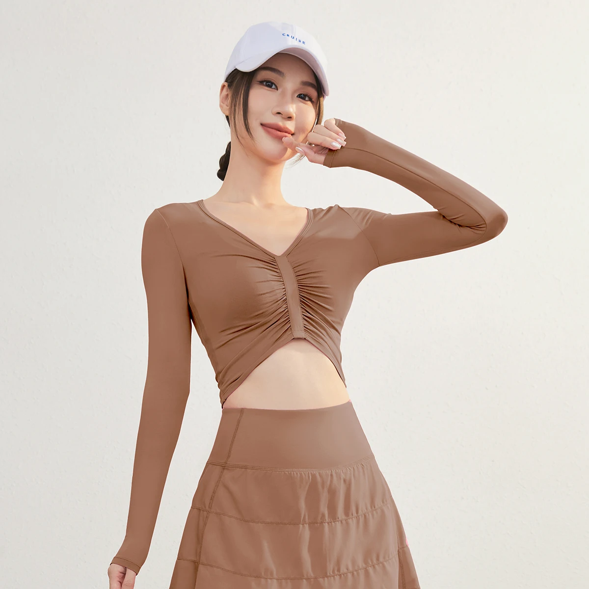 Women Long Sleeve Yoga Crop Tops V-neck Casual Fashion Slim Workout T Shirts Quick Dry Polyester Fitness Gym Clothes
Women Long Sleeve Yoga Crop Tops V-neck Casual Fashion Slim Workout T Shirts Quick Dry Polyester Fitness Gym Clothes