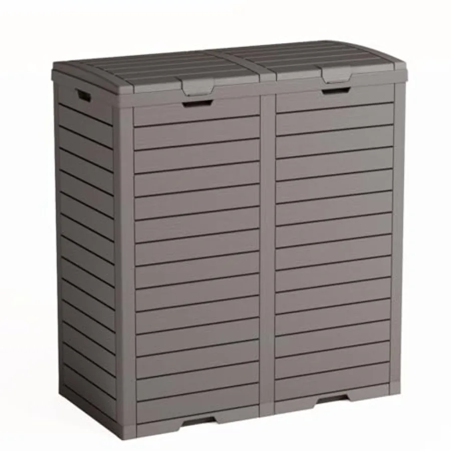 Outdoor Trash Can with Lid, Waterproof Resin Patio Garbage Can, Durable and Decorative Waste Bin for Kitchen, Garden, Deck
Outdoor Trash Can with Lid, Waterproof Resin Patio Garbage Can, Durable and Decorative Waste Bin for Kitchen, Garden, Deck