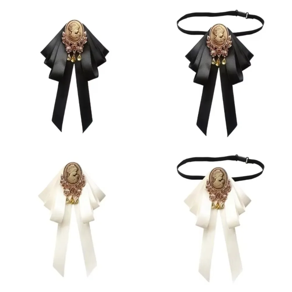 Vintage Lady Portrait Bowknot Brooch Pin England Medieval Style Adjustable Bow Tie Brooches Women's Professional Bow Shirt
Vintage Lady Portrait Bowknot Brooch Pin England Medieval Style Adjustable Bow Tie Brooches Women's Professional Bow Shirt