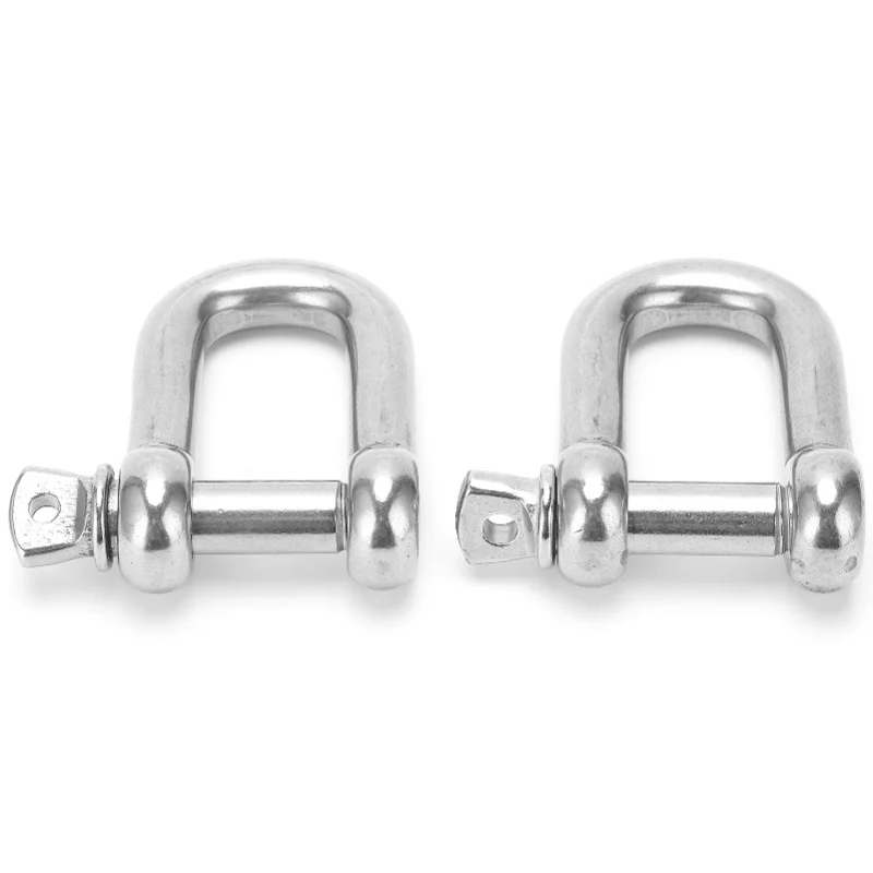 2pcs M18 Screw Pin Anchor Shackle 304 Stainless Steel Heavy Duty DShape Shackle For Chains Wirerope Lifting
2pcs M18 Screw Pin Anchor Shackle 304 Stainless Steel Heavy Duty DShape Shackle For Chains Wirerope Lifting