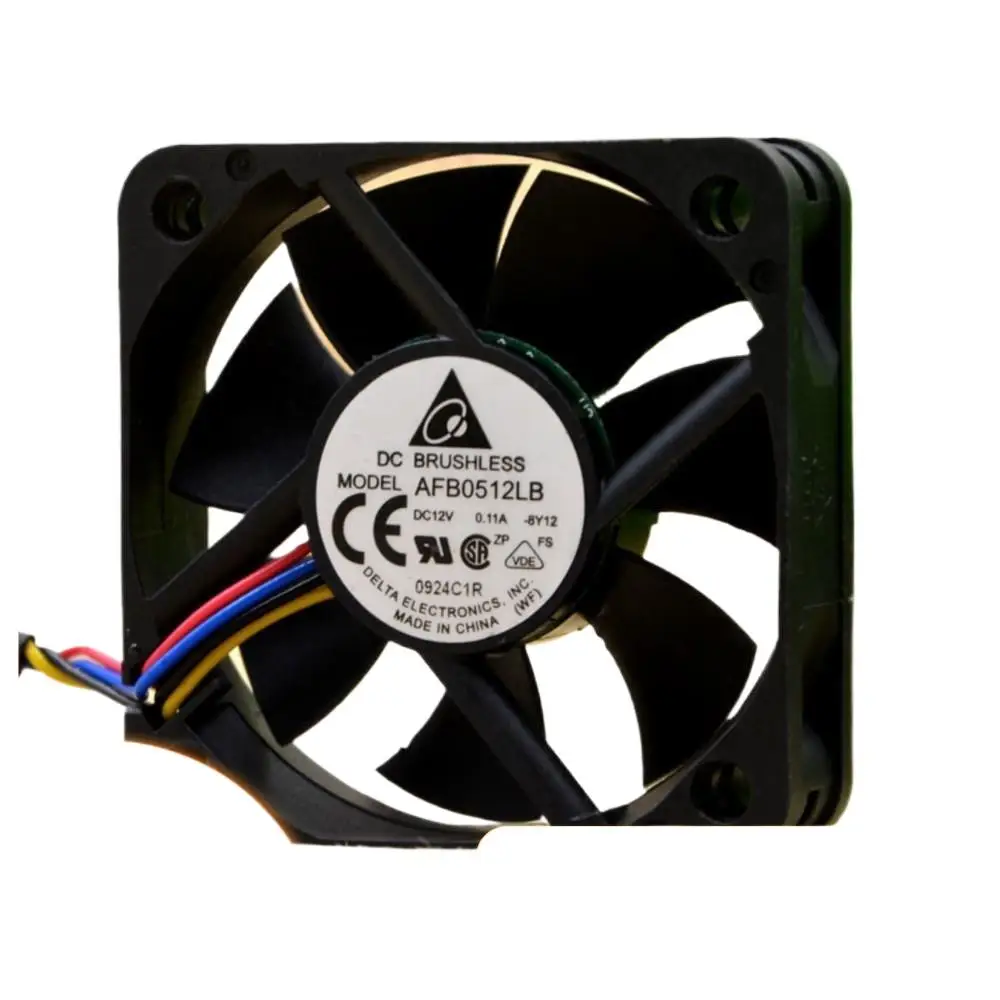 Вентилятор 50 мм для бесшумного охлаждающего вентилятора Delta AFB0512LB, 12 В, 0,11 А, двойной шарикоподшипник, низкий уровень шума (16 дБ), срок службы 180 000 часов
Вентилятор 50 мм для бесшумного охлаждающего вентилятора Delta AFB0512LB, 12 В, 0,11 А, двойной шарикоподшипник, низкий уровень шума (16 дБ), срок службы 180 000 часов