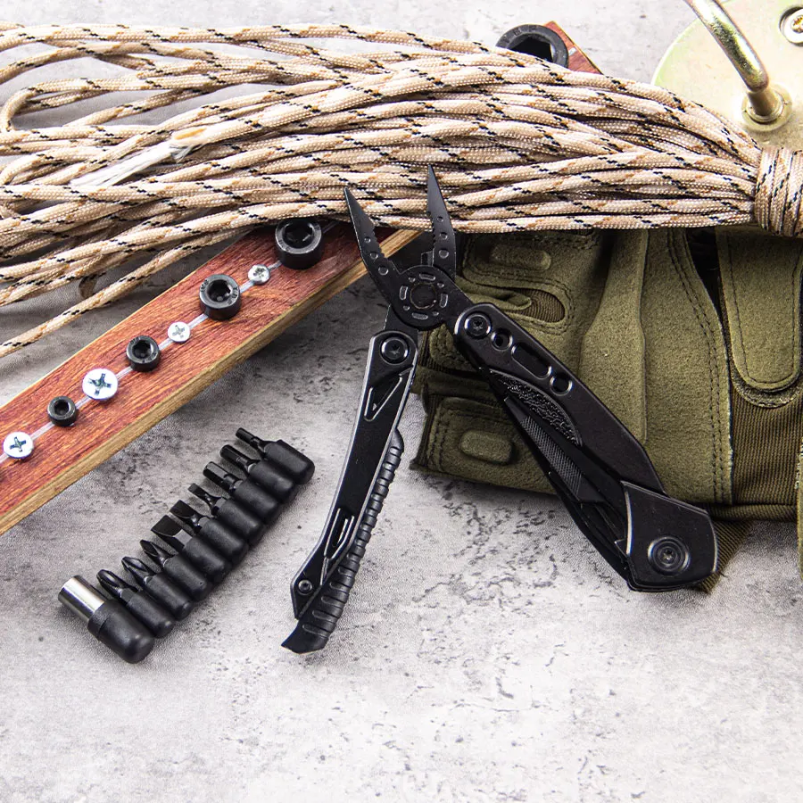 Multitool Knife, 13 in 1 PocketMulti Tool Safety Locking Design, Spring-Action Plier, Outdoor, Camping, Fishing, Survival,Hiki
Multitool Knife, 13 in 1 PocketMulti Tool Safety Locking Design, Spring-Action Plier, Outdoor, Camping, Fishing, Survival,Hiki
