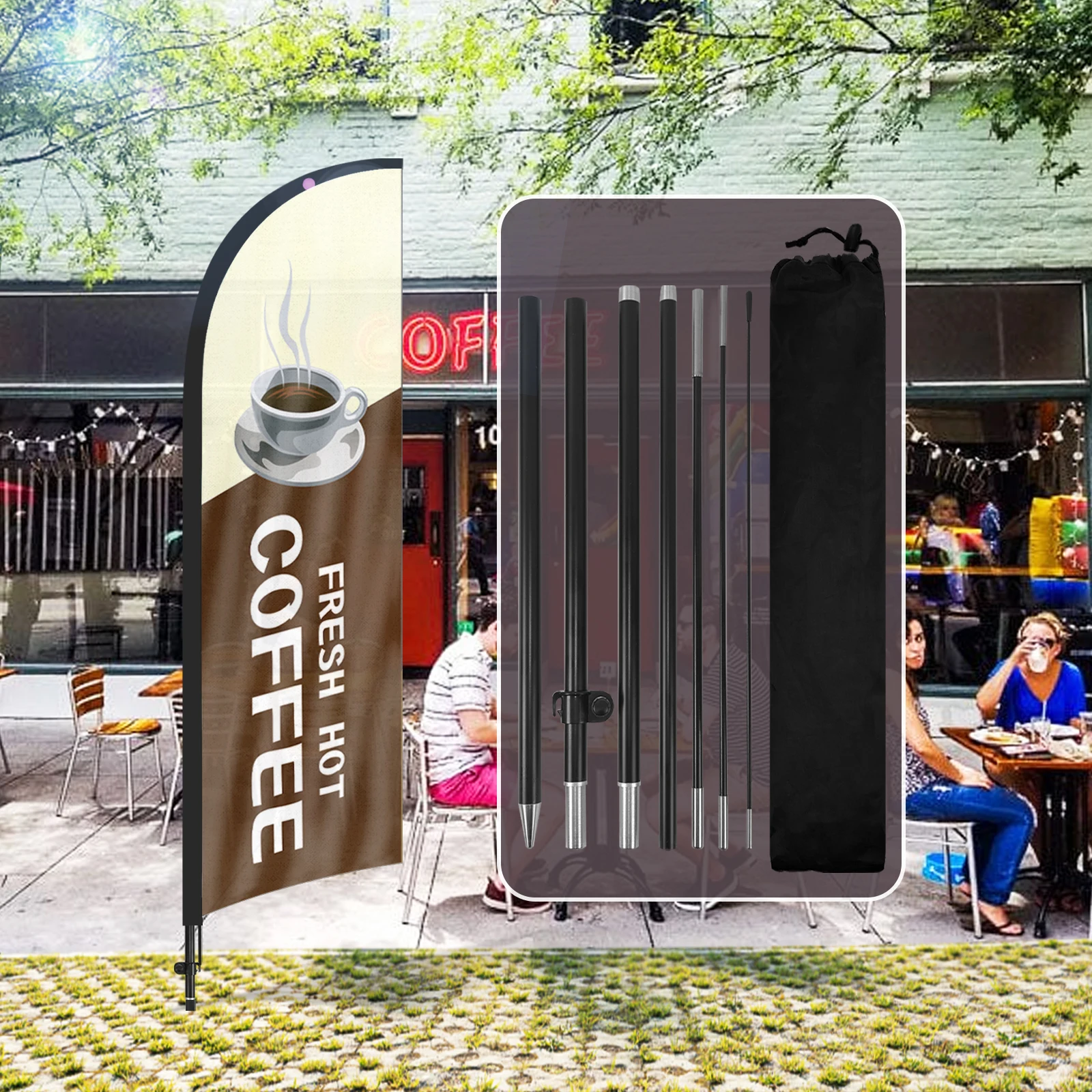 FSFLAG 1PCS 280CM The Coffee2 Feather Flag with Flagpole Advertising Outdoor Banner Decoration for Businesses and Storefronts
FSFLAG 1PCS 280CM The Coffee2 Feather Flag with Flagpole Advertising Outdoor Banner Decoration for Businesses and Storefronts