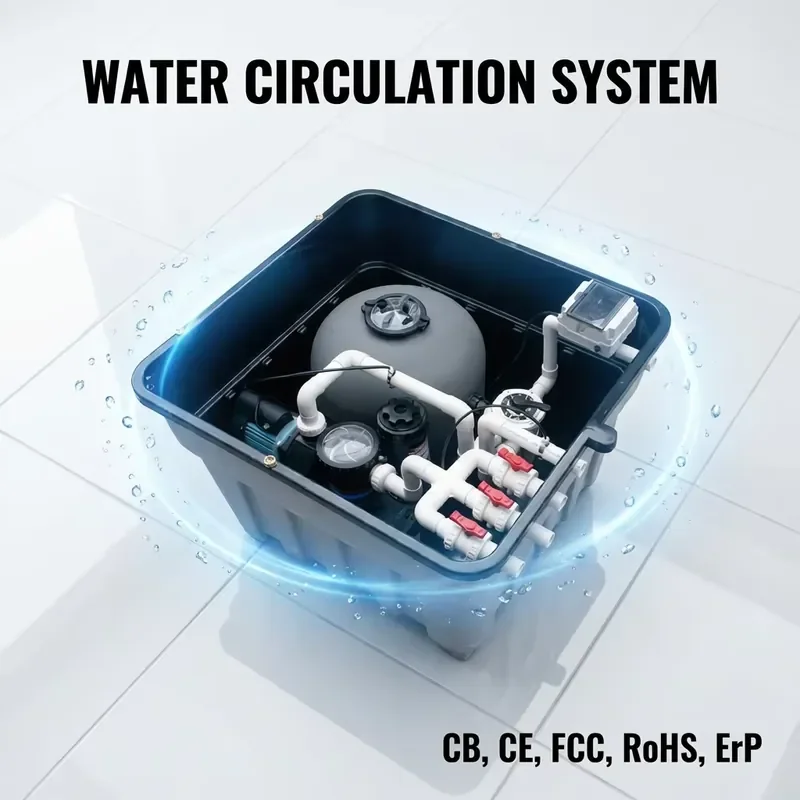Inground Fiberglass Sand Filter Swimming Pool Water Treatment Complete Filtration System With Water Pump Sterilization Device
Inground Fiberglass Sand Filter Swimming Pool Water Treatment Complete Filtration System With Water Pump Sterilization Device