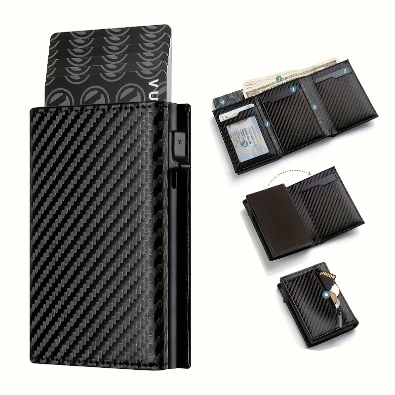 Minimalist RFID-Blocking Wallet with Zipper Coin Pouch & Pop-Up Card Holder
Minimalist RFID-Blocking Wallet with Zipper Coin Pouch & Pop-Up Card Holder