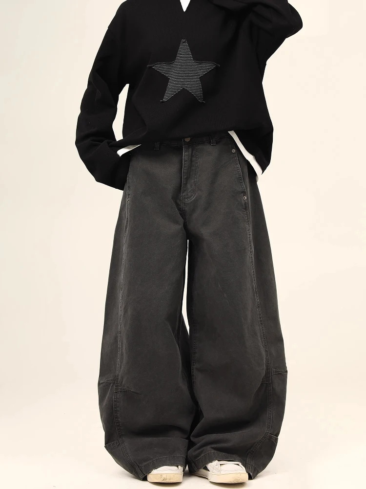 Ретро-джинсы в американском стиле, широкие брюки-карго, унисекс, свободный крой, модные брендовые джинсы Scythe, повседневная одежда
Ретро-джинсы в американском стиле, широкие брюки-карго, унисекс, свободный крой, модные брендовые джинсы Scythe, повседневная одежда