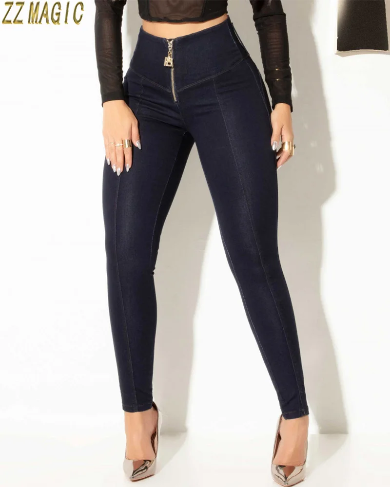 Women's High Waist Skinny Jeans Fashion Stretch Slimming Denim Pencil Pants Female Casual Straight Front Zip Wrap Hips Trousers
Women's High Waist Skinny Jeans Fashion Stretch Slimming Denim Pencil Pants Female Casual Straight Front Zip Wrap Hips Trousers