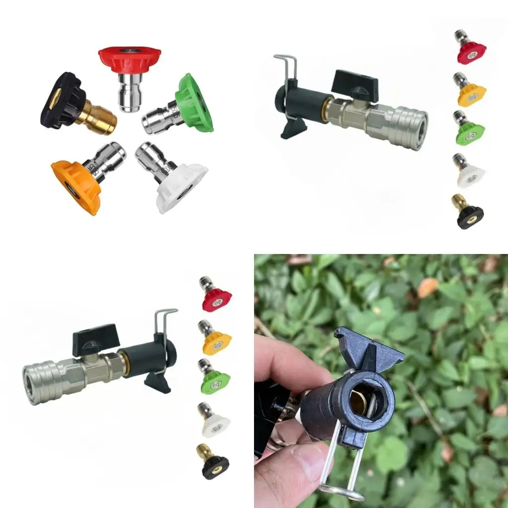 5 Color Sprays Tips And Ball Valves Set For High Pressure Washing Systems high quality
5 Color Sprays Tips And Ball Valves Set For High Pressure Washing Systems high quality