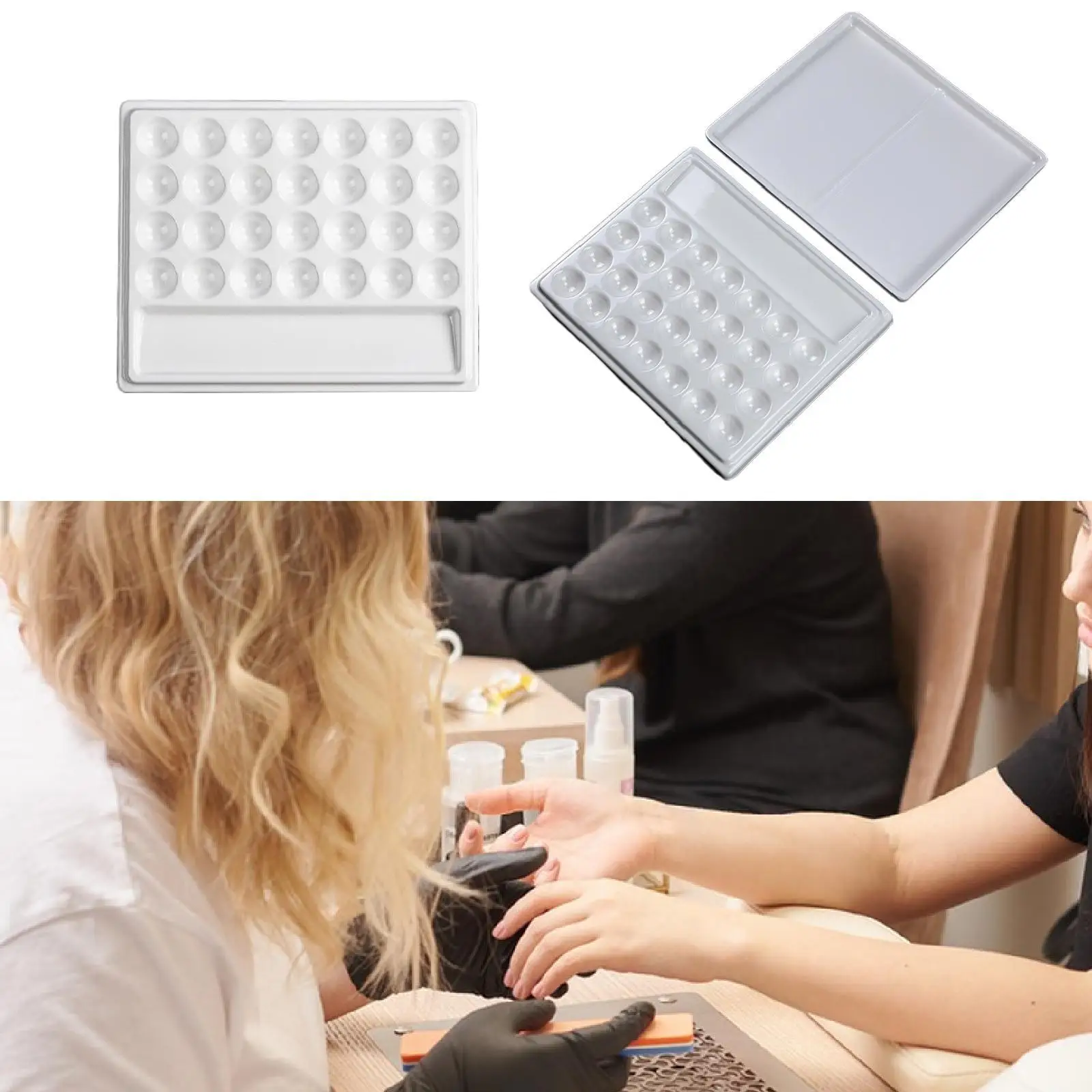 28 Well Imitation Porcelain White Paint Palette Painting Mixing Tray for Gouache Artist Craft Professionals Oil Paints Painting
28 Well Imitation Porcelain White Paint Palette Painting Mixing Tray for Gouache Artist Craft Professionals Oil Paints Painting