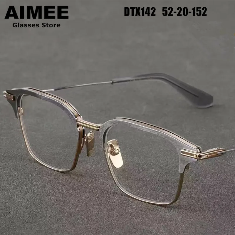 Brand Designer Titanium Ultralight Glasses Frame DTX142 Men's Big Size Business Square Prescription Eyeglasses 152mm Eyewear New
Brand Designer Titanium Ultralight Glasses Frame DTX142 Men's Big Size Business Square Prescription Eyeglasses 152mm Eyewear New