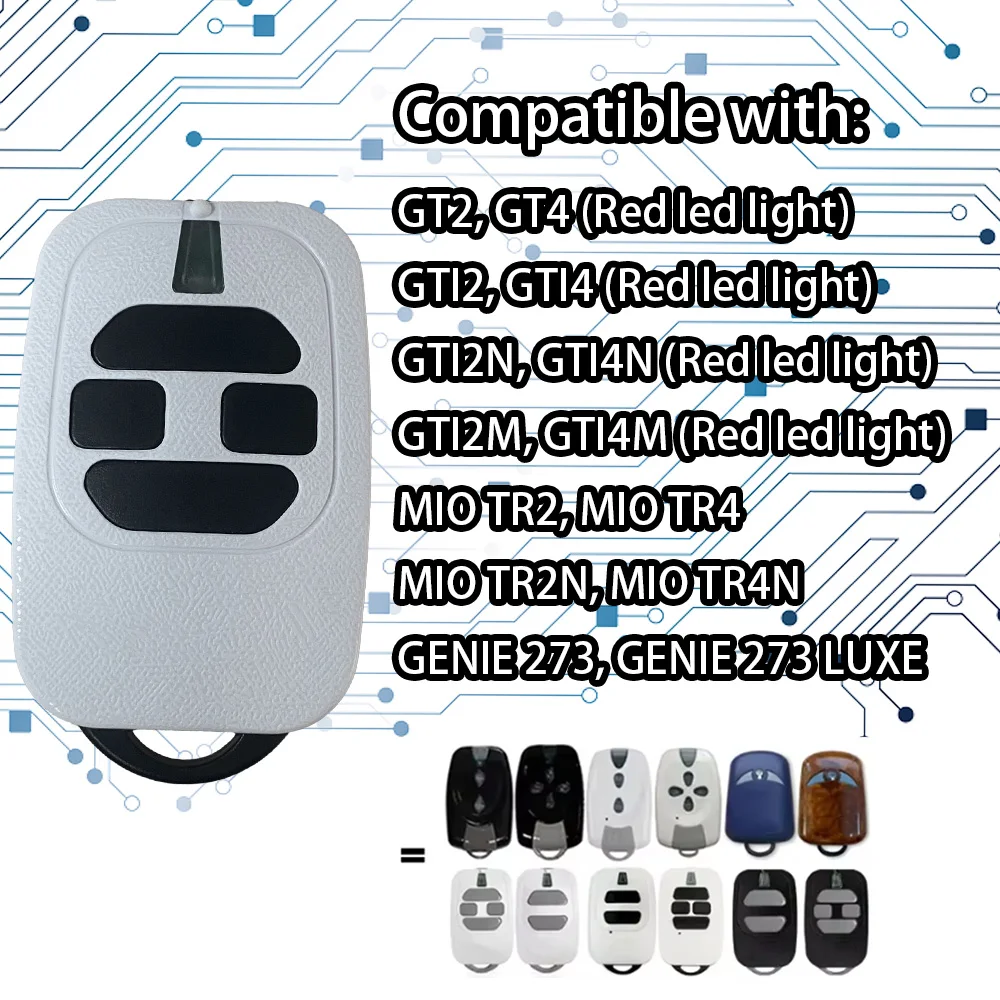 DEA GTI4 433.92MHz rolling code garage door control technology 433MHz remote control for DEA GT2 GT4 GTI2N GTI4N MIO TR2 TR4
DEA GTI4 433.92MHz rolling code garage door control technology 433MHz remote control for DEA GT2 GT4 GTI2N GTI4N MIO TR2 TR4