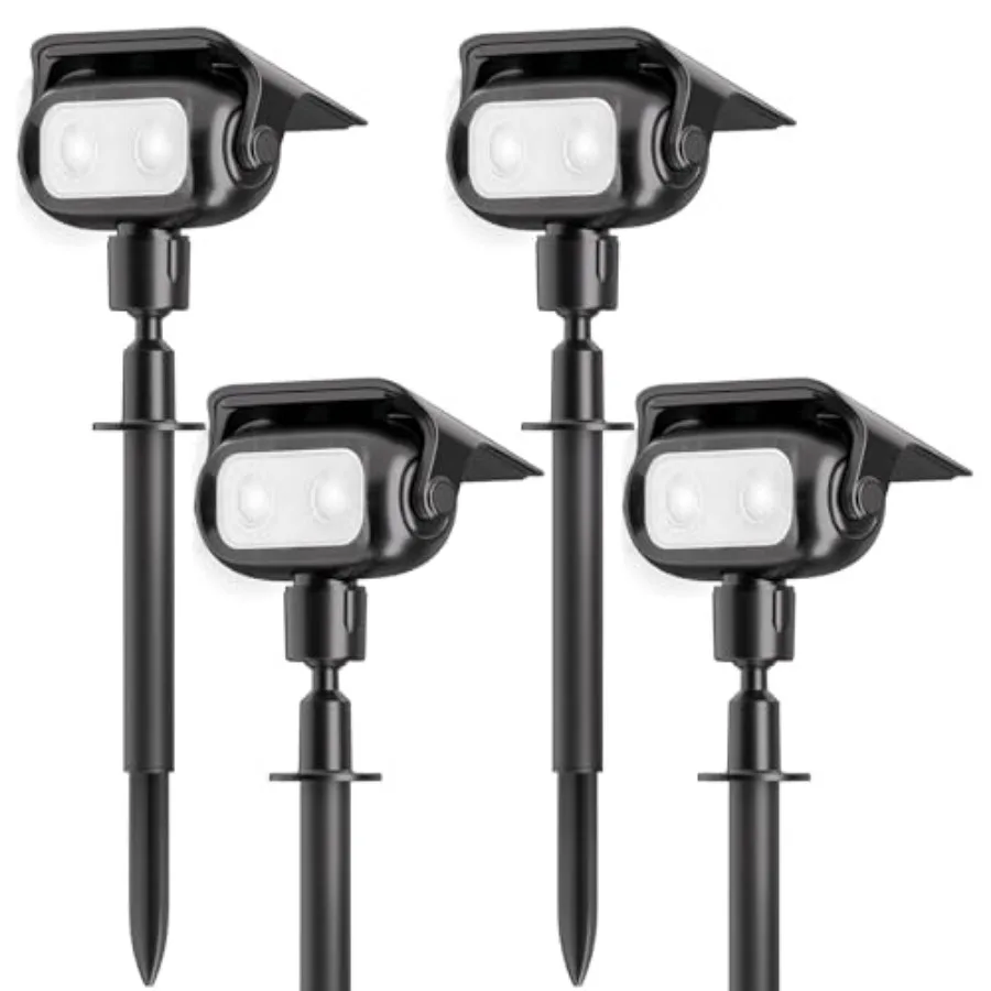 Nreonrick Solar Spot Lights 360° Adjustable Solar Lights Outdoor IP65 Waterproof with 2-in-1 Solar Powered Spotlights for Lands
Nreonrick Solar Spot Lights 360° Adjustable Solar Lights Outdoor IP65 Waterproof with 2-in-1 Solar Powered Spotlights for Lands