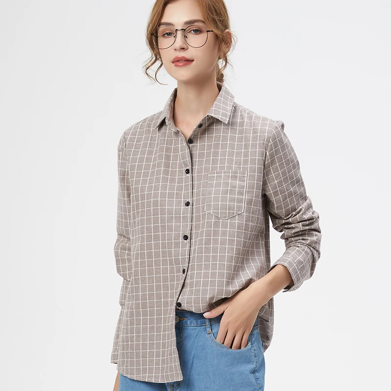 2023 New Casual Women's Plaid Shirt Brand Elegant Design Style Ladies Blouses and Tops Exquisite Woman Long Sleeve Shirt Clothes
2023 New Casual Women's Plaid Shirt Brand Elegant Design Style Ladies Blouses and Tops Exquisite Woman Long Sleeve Shirt Clothes
