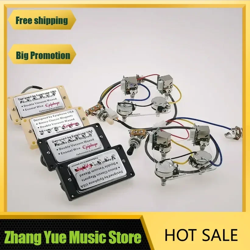 QX-Music Store-Guitar Pickups Standard Humbucker Pickups Alnico 4C with Pro Wiring Harness
QX-Music Store-Guitar Pickups Standard Humbucker Pickups Alnico 4C with Pro Wiring Harness