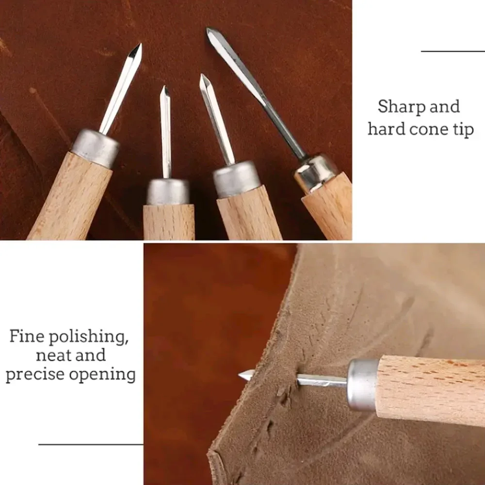 1Pc Leather Craft Wooden Diamond Rhombus Awl DIY Leather Stitching Sewing Awl Leathercraft Punch Tool Wood Handle Awel
1Pc Leather Craft Wooden Diamond Rhombus Awl DIY Leather Stitching Sewing Awl Leathercraft Punch Tool Wood Handle Awel