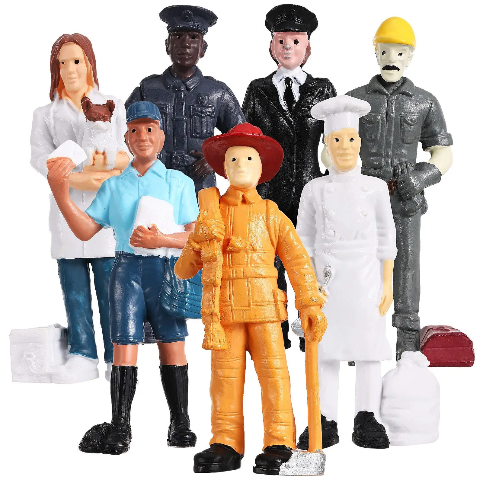 Mini People Figurines PVC Decorations Kids Scene Layout Models Architectural Toys Office Painted Figures Collectible
Mini People Figurines PVC Decorations Kids Scene Layout Models Architectural Toys Office Painted Figures Collectible