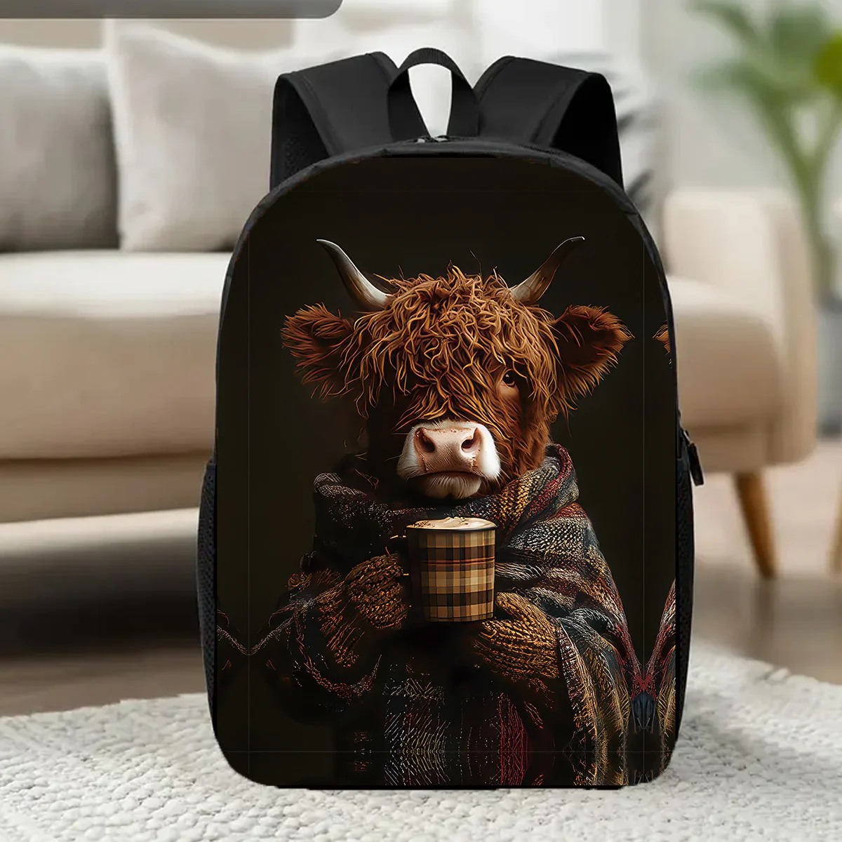 1pc, Highland Cow Backpack, Large Capacity 17-Inch Casual Backpack for Laptops with Water Bottle Holder - Lightweight And Durabl
1pc, Highland Cow Backpack, Large Capacity 17-Inch Casual Backpack for Laptops with Water Bottle Holder - Lightweight And Durabl