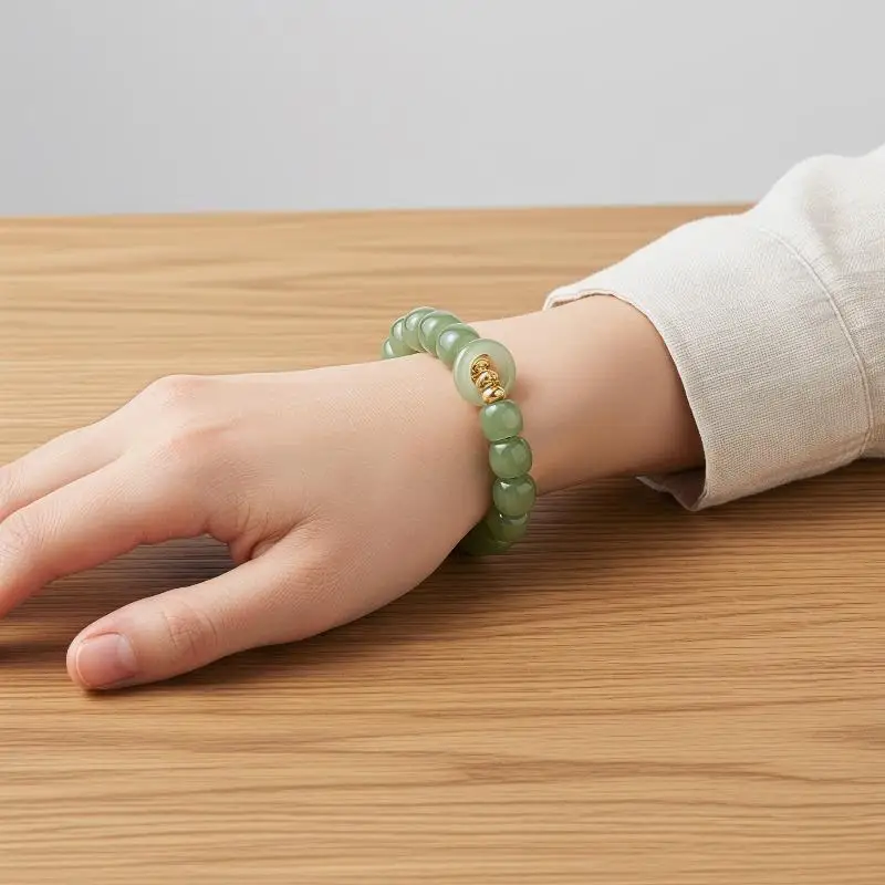1Pcs Green Natural Jade Ring Bracelet Vintage Agate Talismans Luxury Jewelry
1Pcs Green Natural Jade Ring Bracelet Vintage Agate Talismans Luxury Jewelry