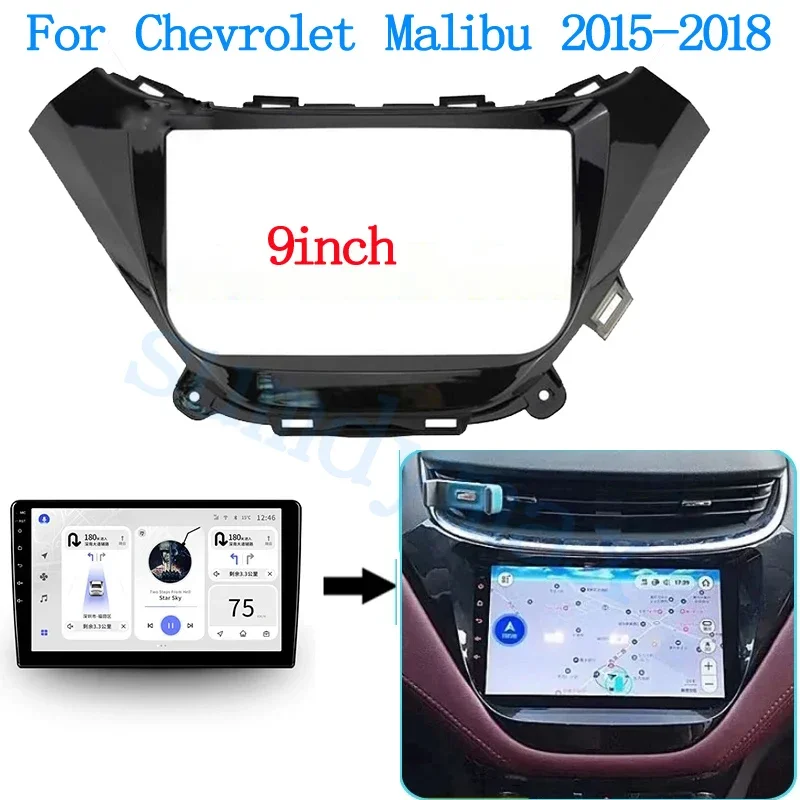 9 Inch Car Radio Fascias For Chevrolet Malibu 2015-2018 Stereo Dashboard Panel Frame 2 Din DVD GPS Mp5 Android Player Trim Kit
9 Inch Car Radio Fascias For Chevrolet Malibu 2015-2018 Stereo Dashboard Panel Frame 2 Din DVD GPS Mp5 Android Player Trim Kit