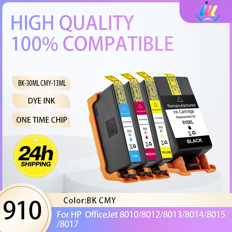 Compatible For HP 910 910XL Ink Cartridge OfficeJet 8010 8012 8013 8014 8015 8017 8018 8020 8022 8023 8024 8025 8026 8028 8035
Compatible For HP 910 910XL Ink Cartridge OfficeJet 8010 8012 8013 8014 8015 8017 8018 8020 8022 8023 8024 8025 8026 8028 8035
