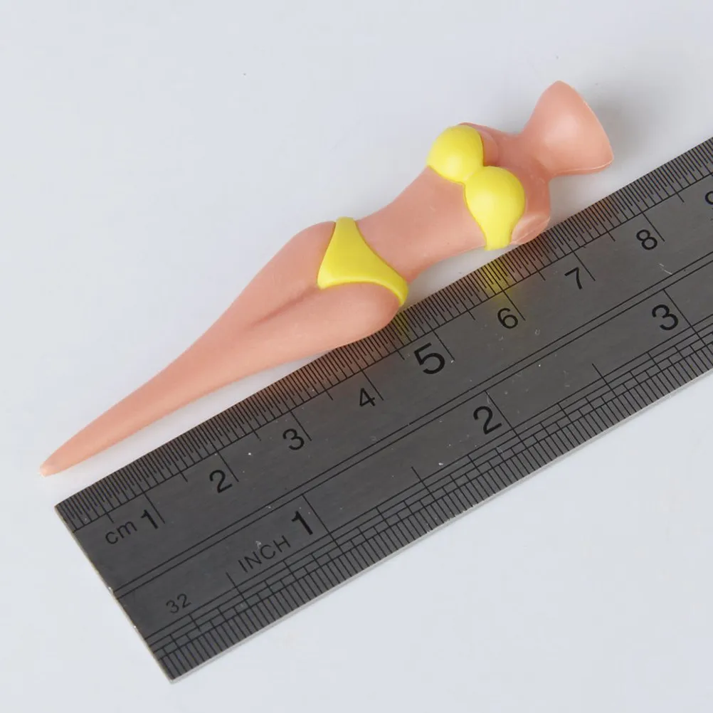 6pcs Golf Tees ABS Plastic Bikini Shaped Divot Tool Pins Yellow 11cm Diameter 78mm Length Golf Lovers Accessories
6pcs Golf Tees ABS Plastic Bikini Shaped Divot Tool Pins Yellow 11cm Diameter 78mm Length Golf Lovers Accessories