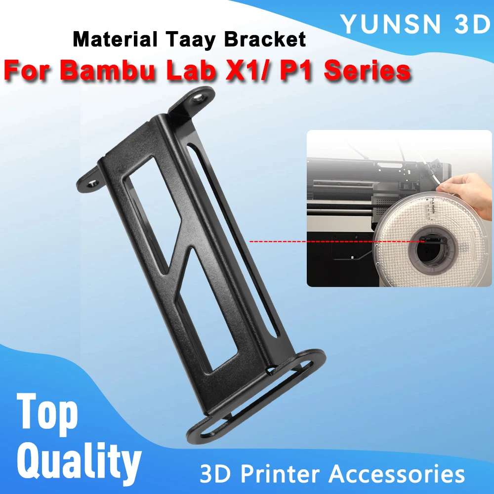 For Bambu Lab X1 P1 Series Material Tray Bracket Full Metal Spool Holder For Bambulab X1C P1S P1S 3D Printer Replacemet Parts
For Bambu Lab X1 P1 Series Material Tray Bracket Full Metal Spool Holder For Bambulab X1C P1S P1S 3D Printer Replacemet Parts