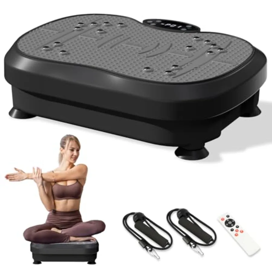 Vibration Plate Exercise Machine for Lymphatic Drainage ABS Plastic Black Compact Design with 30-Level Intensity Adjustment for
Vibration Plate Exercise Machine for Lymphatic Drainage ABS Plastic Black Compact Design with 30-Level Intensity Adjustment for