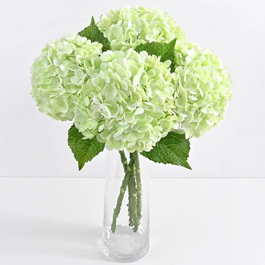 4 Pcs Real Touch Hydrangea Artificial Flowers, 21" Light Green Full Faux Hydrangea Flowers Latex Fake Flowers for Home Decor Par
4 Pcs Real Touch Hydrangea Artificial Flowers, 21" Light Green Full Faux Hydrangea Flowers Latex Fake Flowers for Home Decor Par