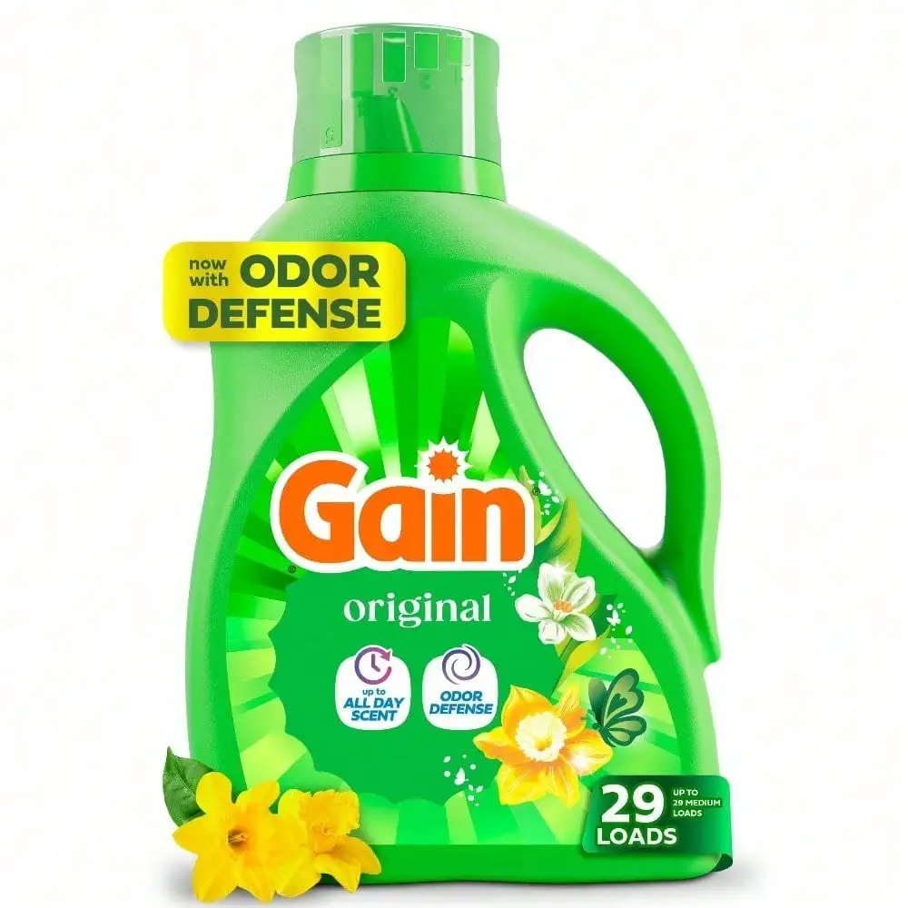 Gain Laundry Detergent Liquid, Now with Odor Defense, Original Scent
Gain Laundry Detergent Liquid, Now with Odor Defense, Original Scent