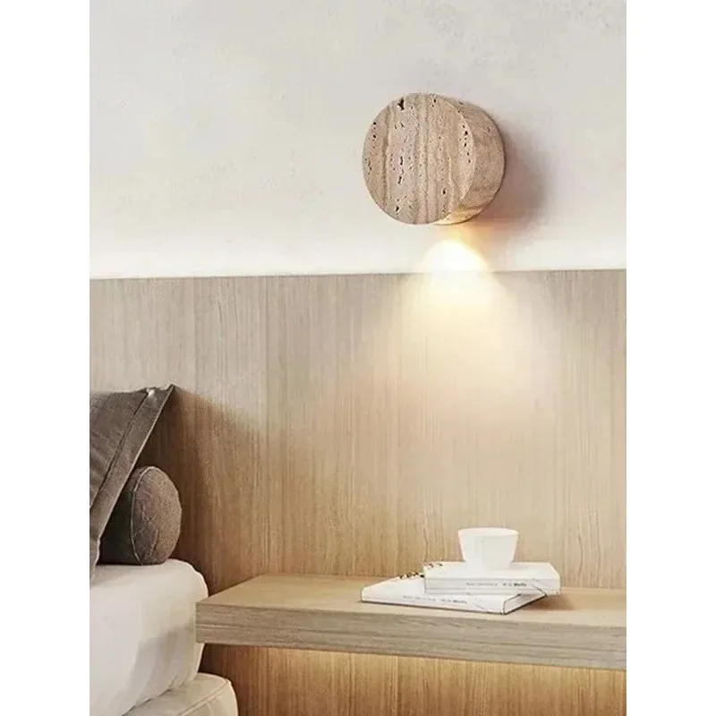 Wabi-Sabi Yellow Travertine Wall Light, Natural Stone LED Wall Sconce Lamp For Bedroom Bedside Aisle Stair Restaurant
Wabi-Sabi Yellow Travertine Wall Light, Natural Stone LED Wall Sconce Lamp For Bedroom Bedside Aisle Stair Restaurant
