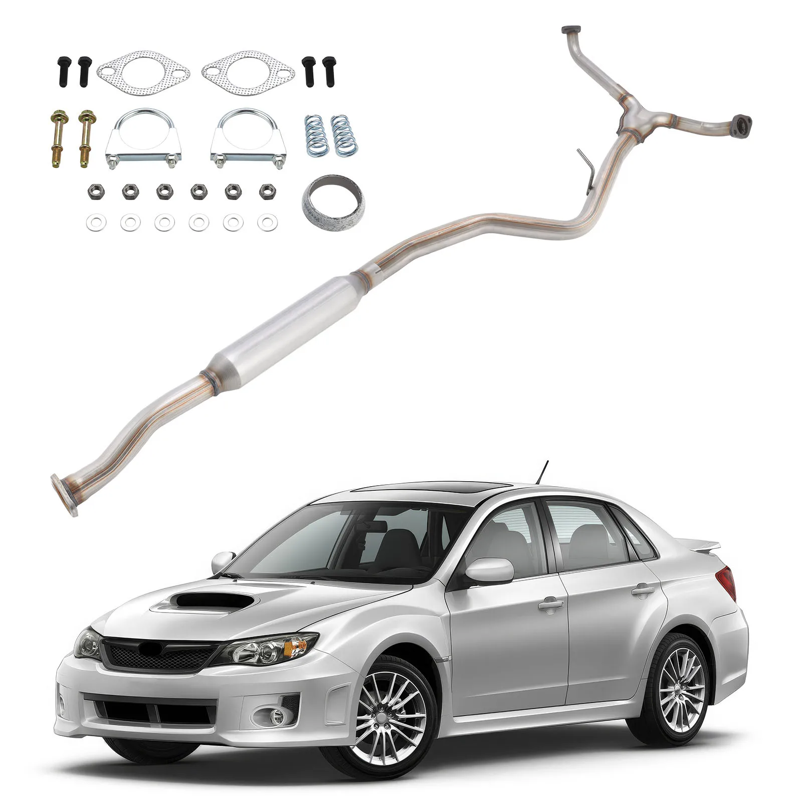 Stainless Steel Exhaust Resonator Y-Pipe for Subaru Impreza 2.5L 2008-2011, Forester 2.5L 2009-2013 Car Accessories
Stainless Steel Exhaust Resonator Y-Pipe for Subaru Impreza 2.5L 2008-2011, Forester 2.5L 2009-2013 Car Accessories