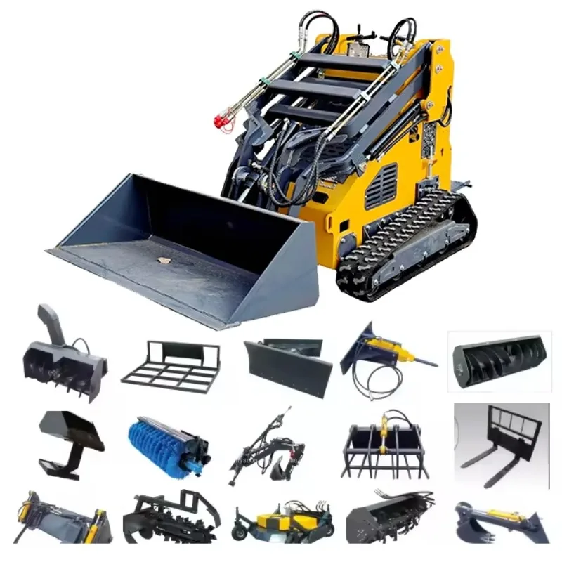 Customized Diesel Mini Skid Steer Track Loader Crawler Drive Compact Loader With Bucket Tools For Agriculture & Construction
Customized Diesel Mini Skid Steer Track Loader Crawler Drive Compact Loader With Bucket Tools For Agriculture & Construction