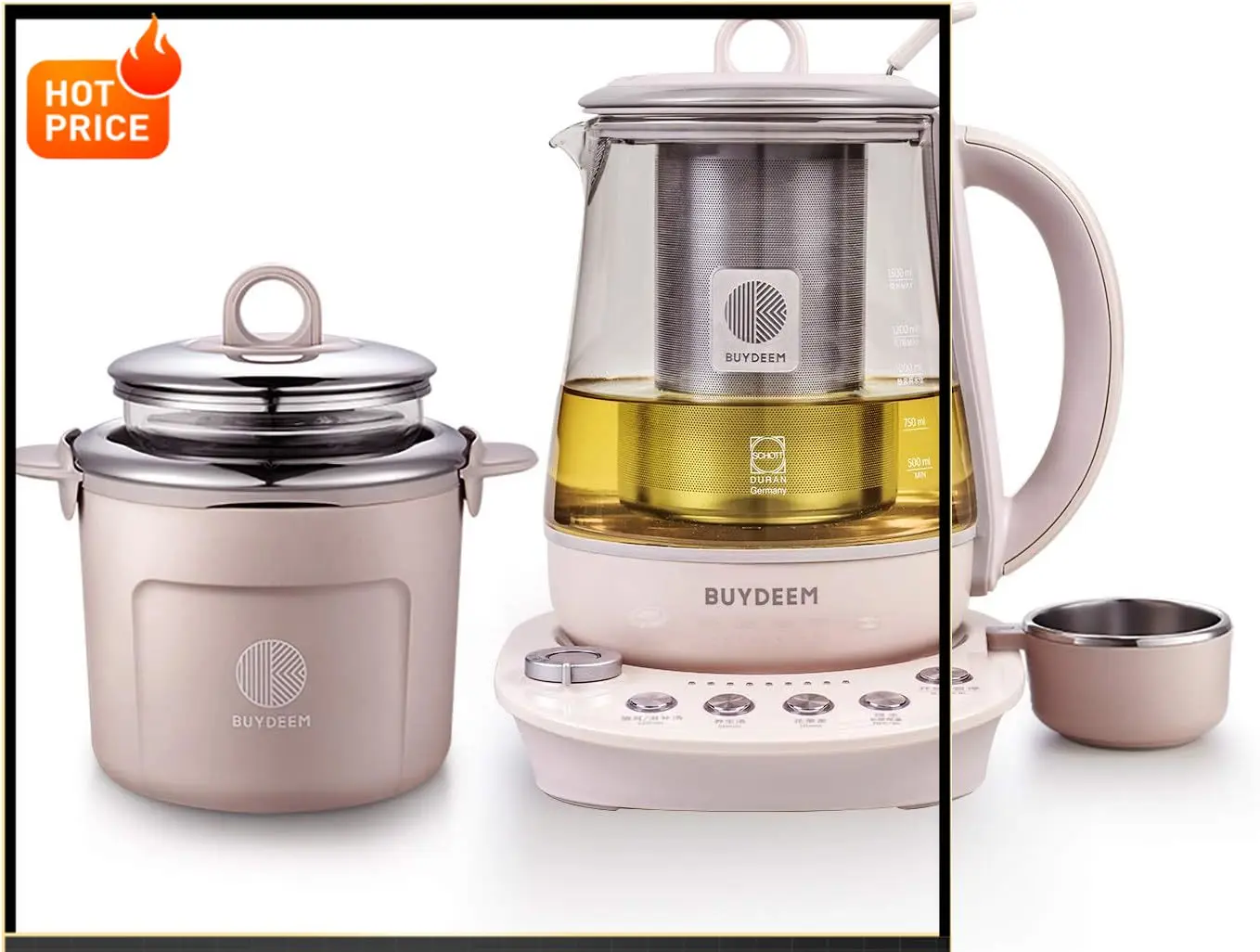 Бестселлер K2693: Электрический чайник-термос для здорового питания, 9-в-1, полностью автоматический, программируемый, с утолщенным стеклом
Бестселлер K2693: Электрический чайник-термос для здорового питания, 9-в-1, полностью автоматический, программируемый, с утолщенным стеклом