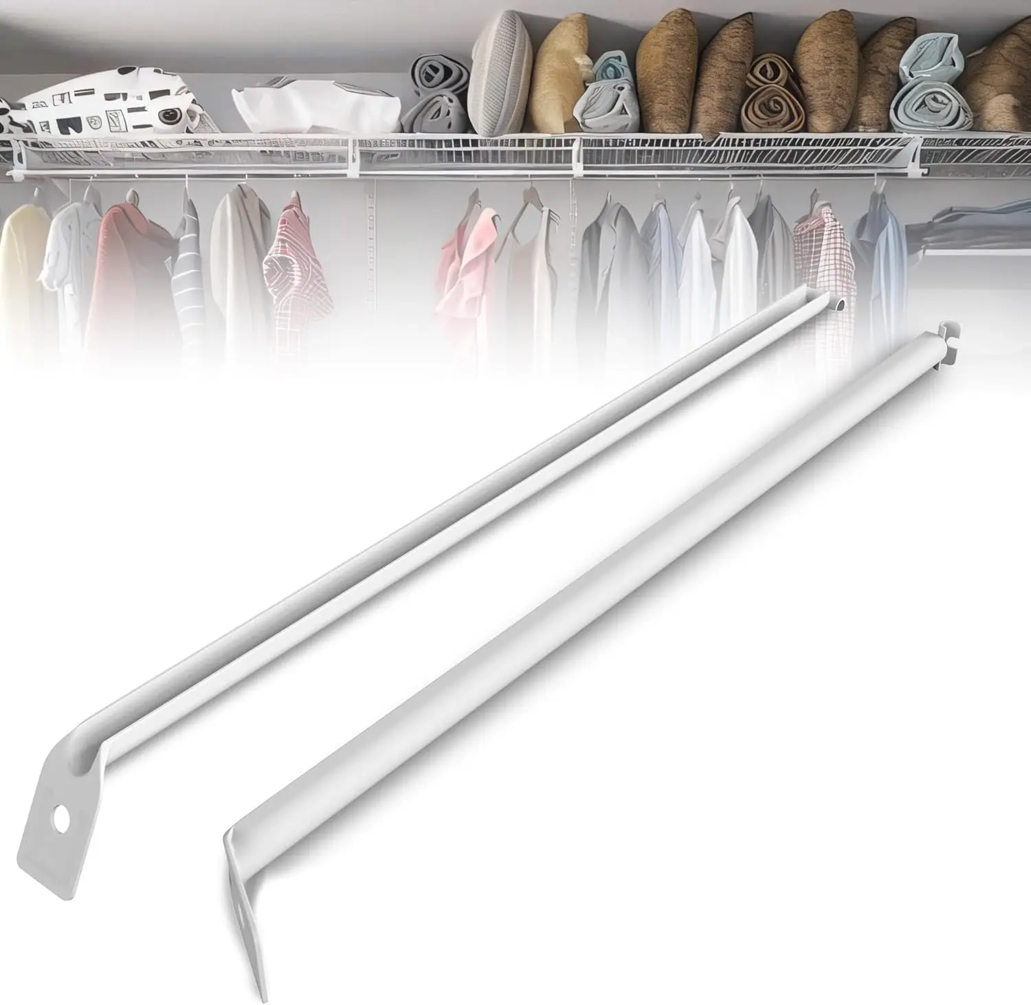 12pack Wire Shelving Support Bracket,Wire Shelf Support Bracket,Length of 18.7" Wire Shelf Support Brackets,Wire Shelving Suppor
12pack Wire Shelving Support Bracket,Wire Shelf Support Bracket,Length of 18.7" Wire Shelf Support Brackets,Wire Shelving Suppor
