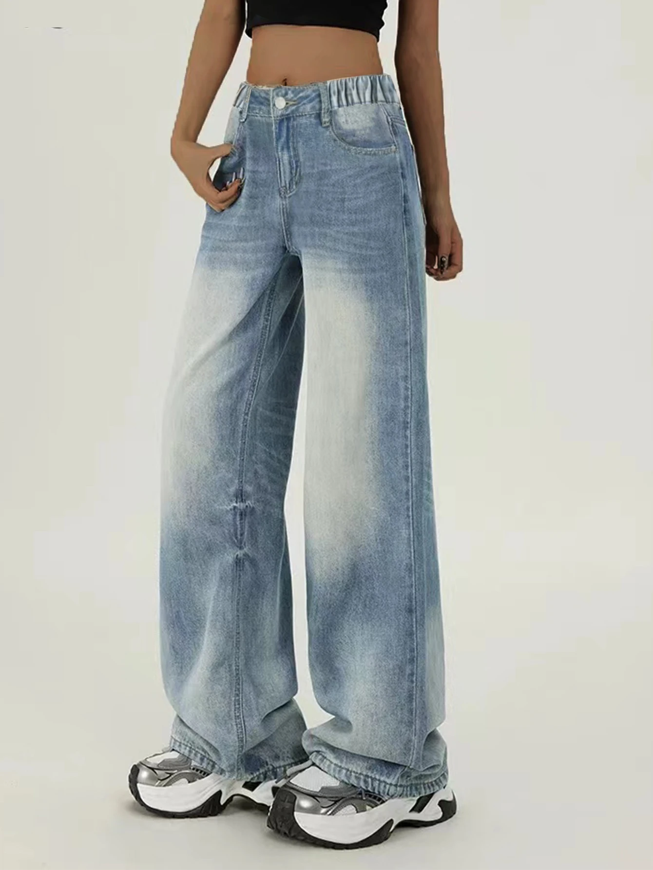 Прямые джинсы с эффектом омбре для подростков, повседневные длинные модные шикарные широкие брюки свободного кроя в студенческом стиле
Прямые джинсы с эффектом омбре для подростков, повседневные длинные модные шикарные широкие брюки свободного кроя в студенческом стиле