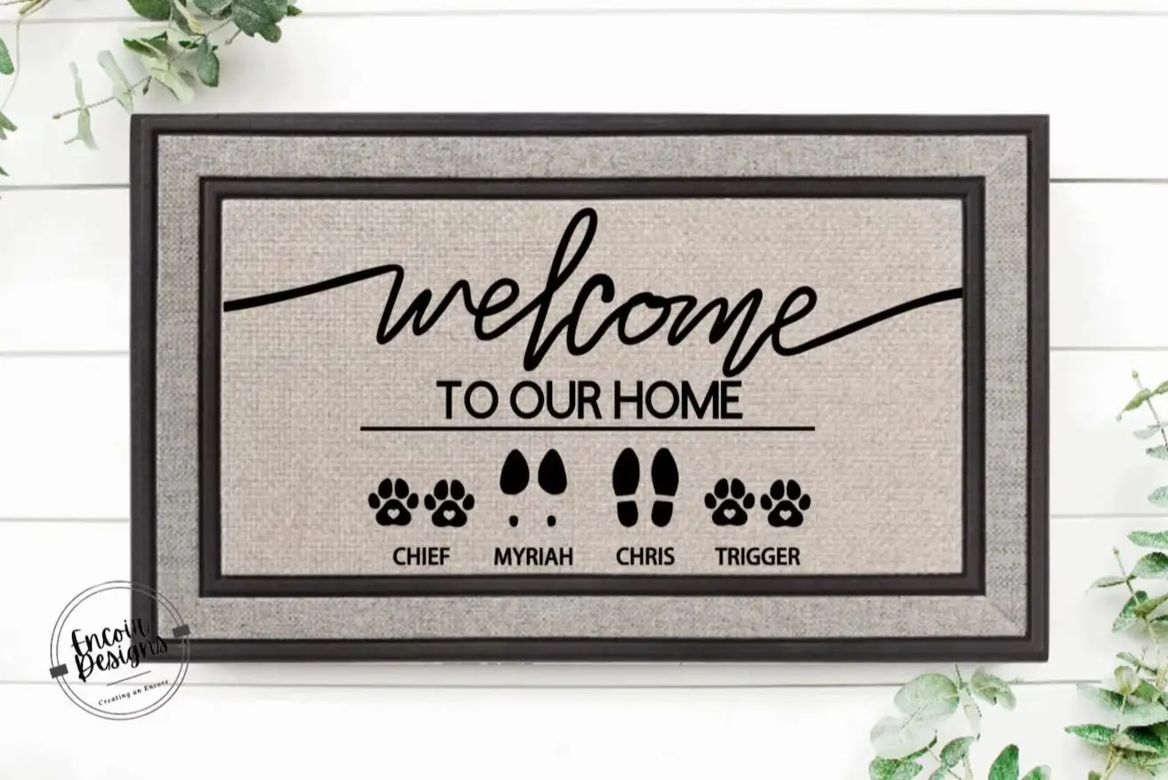 Personalized Family Name Pet Paw Design Welcome Doormat Stylish Customized Your House Doormat for Housewaring Birthday Gifts
Personalized Family Name Pet Paw Design Welcome Doormat Stylish Customized Your House Doormat for Housewaring Birthday Gifts