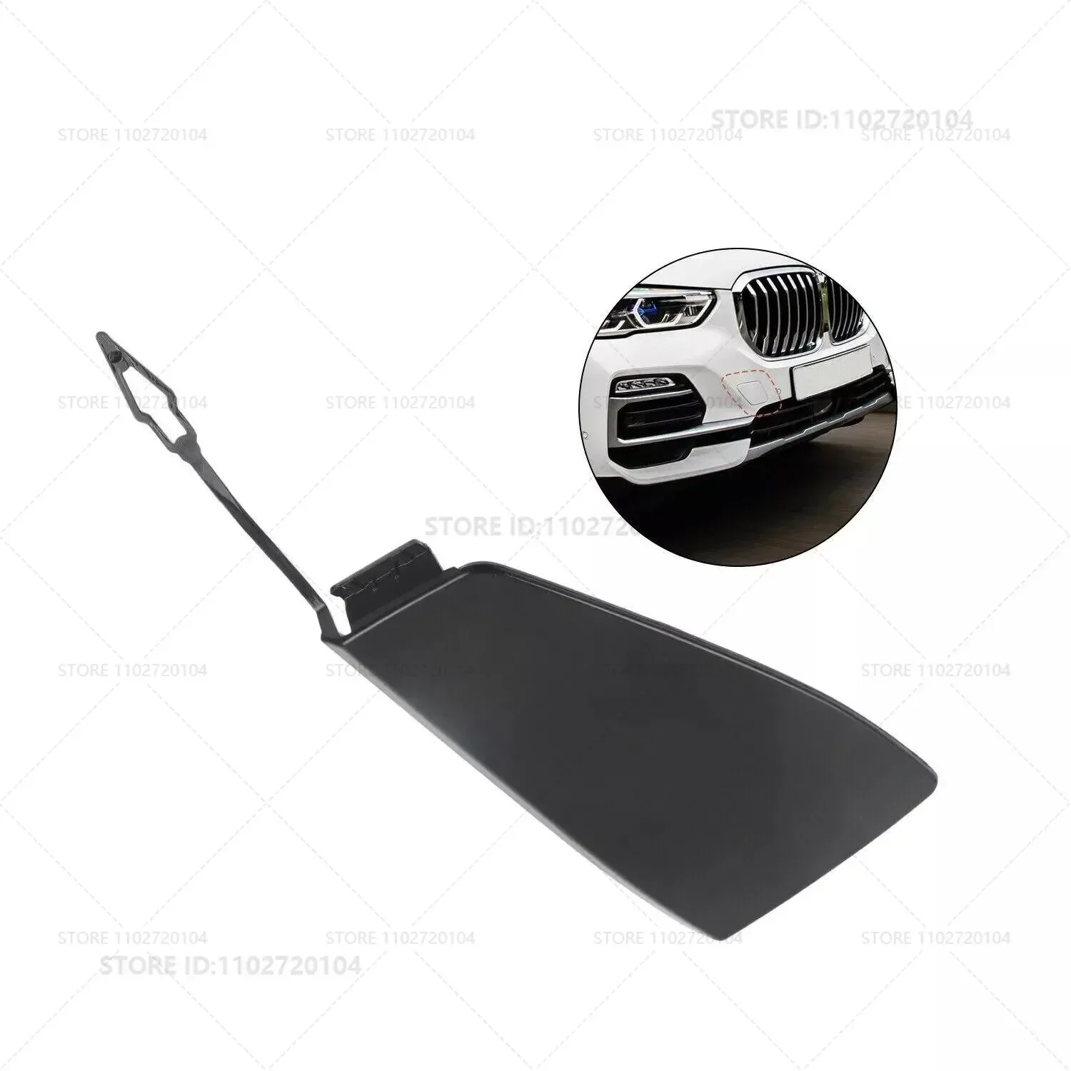 Front Bumper Tow Hook Cover for 2019-2023 BMW X5 G05 (40i xDrive 45e 50i M50i) – Unpainted OEM 51118069237 51118092124
Front Bumper Tow Hook Cover for 2019-2023 BMW X5 G05 (40i xDrive 45e 50i M50i) – Unpainted OEM 51118069237 51118092124