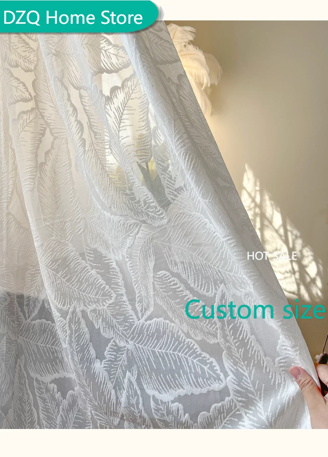 Bohemia white curtain yarn romantic 3D relief curtains for light-proof opaquefor bedroom living room balcony leaf embroidered
Bohemia white curtain yarn romantic 3D relief curtains for light-proof opaquefor bedroom living room balcony leaf embroidered