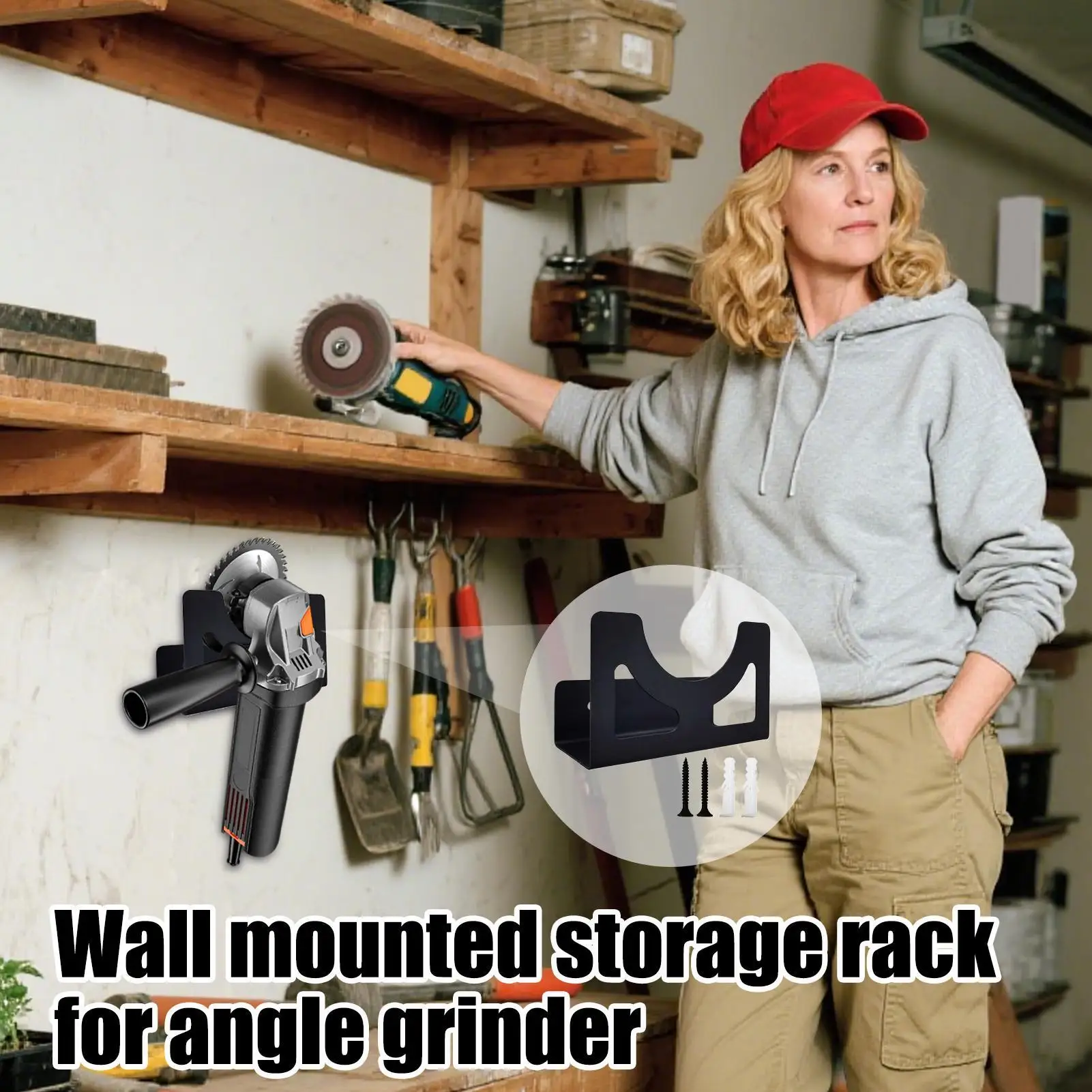 Wall Mounted Angle Grinder Holder Polisher Storage Rack Wall Angle Grinder Power Tools Holder Damping Polish For Grinder Tools
Wall Mounted Angle Grinder Holder Polisher Storage Rack Wall Angle Grinder Power Tools Holder Damping Polish For Grinder Tools